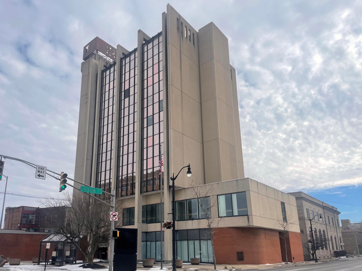 The tallest building between Indianapolis and Lafayette? Hiding in